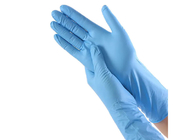 Tıbbi Tek Kullanımlık Mavi Nitril Eldiven Pudrasız Güvenlik Muayene Eldiveni