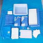 Mavi Güçlendirilmiş Yapışkan Kesme Alanı ile Tek kullanımlık Cerrahi Perdeler
