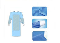 Cerrah Tek Kullanımlık Cerrahi Önlük, Lab Mavi Plastik İzolasyon Önlükleri PP PE Malzeme
