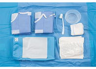 Anjiyografi Prosedürü Paketi Tek Kullanımlık EO Steril Cerrahi Paketi SMS Mavi cerrahi alet
