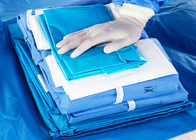 Kardiyovasküler Prosedür Paketi SMS Kumaş Steril Yeşil Cerrahi Temel Laminasyon Hasta tek kullanımlık cerrahi paket