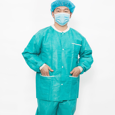 Cerrahi merkezler için 2 cepli Icu Scrub Suit / Beyaz Mavi Yeşil Pembe