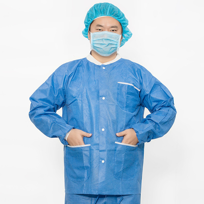 Cerrahi merkezler için 2 cepli Icu Scrub Suit / Beyaz Mavi Yeşil Pembe