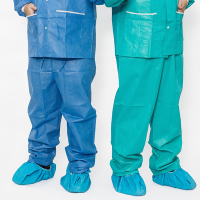 Tek kullanımlık dokunulmaz giysi ve pantolon hastane hemşire doktor takım elbise iki parça takım tişört ve pantolon