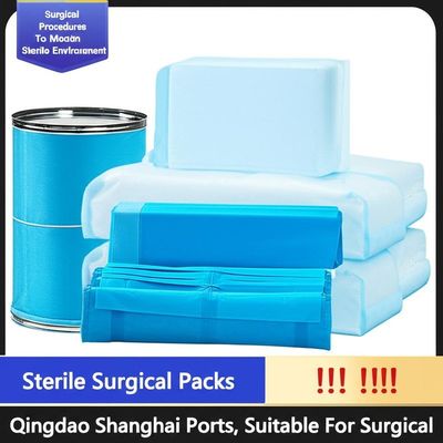 Ultrasonik Dikişli ve Paket Sayısı 1/30/50 CTN Steril Prosedürler için Latekssiz Tek Kullanımlık Cerrahi Paketler