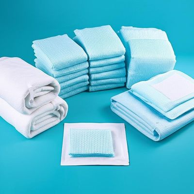 3 yıllık raf ömrü olan ameliyat odaları için dikiş deliksiz ve yüksek emicilik malzemesi olmayan tek kullanımlık cerrahi paketler