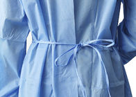 Mavi Tek Kullanımlık Cerrahi Önlük SMS Non Woven İzolasyon Elbisesi Steril, 20- 45g