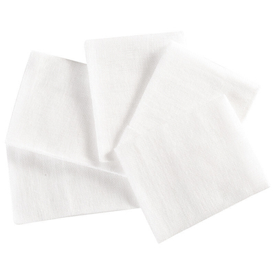 Steril Pamuklu Ped Tıbbi Gazlı Bez Swab boyutu 10 * 10 Cm Saf Beyaz