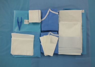 Cerrah Sezaryen Tek Kullanımlık Cerrahi Paketler Dokuma Olmayan C Bölüm Örtüsü Dahil